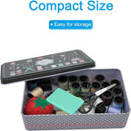 PATIKIL Magnetic Needle Storage Case, Plastic Portable Sewing Pin Keeper Needle Organizer Box Container for Embroidery Knitting Stitching, Green