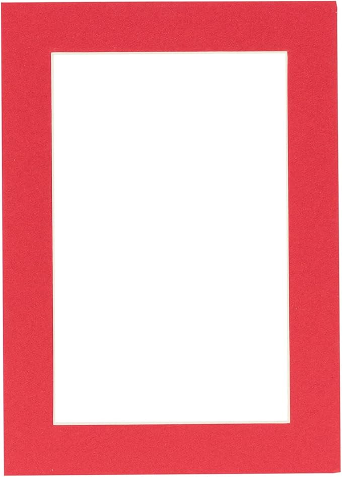Poster Palooza Pack of TEN 11x14 Mats Bevel Cut for 8.5x11 Photos - Acid Free Cardinal Red Precut Matboards For Pictures, Photos, Framing - 4-ply Thickness