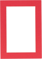 8x10 Mat Bevel Cut for 5x8 Photos - Acid Free Cardinal Red Precut Matboard - For Pictures, Photos, Framing - 4-ply Thickness