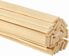Pllieay 30 Pieces Bamboo Sticks Wooden Craft Sticks Extra Long Sticks for Crafting (15.7 Inches Length × 3/8 Inches Width)