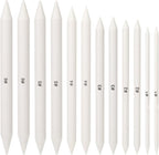 Blending Stump, 12 PCS Tortillions Blending Pencil Oil Pastel Blending Tools Shading Pencils Soft Paper Felts Sketch Blending Sticks for Artist Student Sketch Drawing Supplies (6 Sizes)