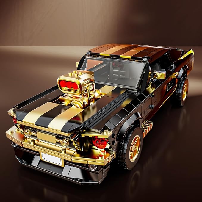 1:10 MOC Sports GTRS Car Building Blocks Toys Boys or Adults Kits， Building Set Raceing Car Model,Cars for Boys Age 14，(1680 Pieces)