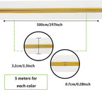 DOITEM 16.5 Yards 3 Pieces Sewing Zippers #5 Nylon Coil Zippers Assorted Zipper for Sewing with 30 Zipper Sliders for DIY Tailor Sewing Crafts Supplies, White