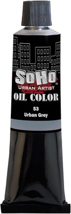 Soho Urban Artist Oil Paint - Urban Grey, 170 ml Tube - Best Valued Oil Colors for Painting, Excellent Pigment Load