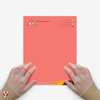 8.5 x 11" Salmon Color Paper Smooth, for School, Office & Home Supplies, Holiday Crafting, Arts & Crafts | Acid & Lignin Free | Regular 20lb Paper - 100 Sheets