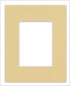 8x10 Mat Bevel Cut for 5x8 Photos - Acid Free Marzipan Beige Precut Matboard - For Pictures, Photos, Framing - 4-ply Thickness