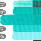 OPEN Slow-Drying Acrylics by GOLDEN, Teal, 2 fl oz. tube, Professional Acrylic Paint, Opaque