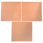 EAGLE 1: 12" x 12" 26 Gauge Sheet Metal Squares (3 Pack Per Order, Multiple Colors) Great for Arts, Crafts, DIY Home or Work Projects (6" X 6", Copper)