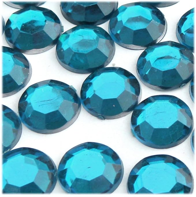 The Crafts Outlet 72pc Rhinestones Round 20mm - Jewel Tone Assortment