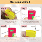 Automatic Needle Threader Set New Sewing Machine Accessories Plastic Auto Needle Threading Device Gifts for Mom and Neighbours (17 Pieces)