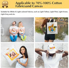 TransOurDream Upgraded Iron on Heat Transfer Paper for T Shirts (30 Sheets, 8.5x11") Iron on Transfers for Light Fabric Printable Heat Transfer Vinyl for Inkjet Printer (L2-30)