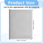 Jecery 1.1 Yard Anti Tarnish Silver Cloth by the Yard, Luxury Jewelry Silver Polishing Storage Protect Cloths for Silverware Flatware Silversmith Polishing(Gray)