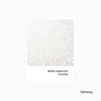 Hemway Polyurethane & Epoxy Resin Glitter 100g / 3.5oz Metallic Crystal Flake Additive for Flooring Jewelry Tumblers Glass Pigment - Chunky (1/40" 0.025" 0.6mm) - White Iridescent