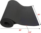 Dualplex Neoprene Sponge Foam Rubber Sheet 15x60 Inches x 1/2" Thick, Perfect Cosplay Roll Padding, DIY Project Sheet - Easy Cut Non-Adhesive Multi-Function Soundproof Rubber Foam