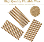 Wax Seal Sticks, Afobby 15 Pieces Glue Gun Sealing Wax Sticks for Wax Seal Stamp, Brown Wax Sealing Sticks for Wedding Invitations, Cards, Envelopes