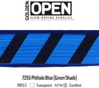 OPEN Slow-Drying Acrylics by GOLDEN, Phthalo Blue/G.S., 2 fl oz. tube, Professional Acrylic Paint, Transparent