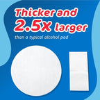 The Pharma-C Company 70% Isopropyl Alcohol Pads [100 count]. First Aid - Antiseptic Wipes - Extra Large - Alcohol for minor cuts, scrapes and burns.