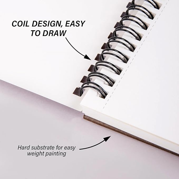 Cabreche Cute Sketchbook Top Spiral Bound Sketch Pad, 9 x 12 inch,100GSM Thick Paper,50 Sheets 100 Pages,Art Sketch Book Artistic Writing Drawing Paper for Girls Women Beginners-Sea Turtle