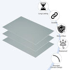 PATIKIL 5x8 Inch Anodized Aluminum Sheet Metal, 15Pcs Laser Plates Engraving Blanks 0.5MM Thin Rectangle for Crafting DIY House Laser Engraving, Gray