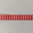 Red and White Gingham Ribbon 25 Yards Each Roll 100% Polyester (3/8", red)