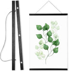 WITCOLOR Poster Hanger Frame, Black Wood Style 22inch Wide Magnetic Frame for Wall Decor Art Painting, Magnet Poster Hanger for Photos, Pictures, Prints, Maps, Scrolls and Canvas Artwork