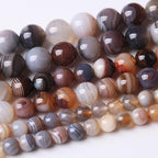 60PCS 6MM Red Coffee Agate Beads-Multicolo Stone Beads Energy Healing Beads for DIY Jewelry Bracelet Necklace Making for Jewelry Making15Inch