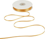 HUIHUANG 1/8 inch Satin Gold Ribbon - 100 Yards Roll, Double Face, Craft, Gift Wrapping, DIY Bows, Decoration, Sewing, Invitation Cards