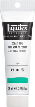 Liquitex Professional Heavy Body Acrylic Paint, 2-oz (59ml) Tube, Cobalt Teal