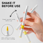 ROSYMENG 9 Metallic Color Acrylic Paint Pens,Quick-Drying Waterproof Acrylic Paint Markers, Soft Brush Tip Acrylic Markers for Canvas, Rock Painting, Wood, Stone, Glass, Ceramic, Fabric Painting