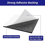 Foam Padding Sheets with Adhesive Backing - 1/8" Thick Self Stick Neoprene Insulation Foam,1/8 Inch Thick X 4 Inch Long X 4 Inch Wide - 8Pcs