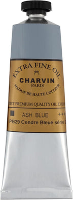 Charvin Extra Fine Oil Paint, Ash Blue 60 mL - Triple-Milled, Rich Texture, Poppy Oil-Based, Light-Fast, Handmade, Archival Quality