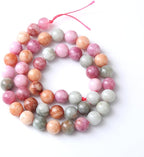 36pcs 10mm Natural Alashan Rainbow Agate Stone Beads for Jewelry Making DIY Bracelet Necklace Accessories 15" Energy Healing Power Stone Beads (10mm, Alashan Rainbow Agate)
