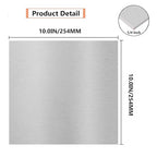 6061 T651 Aluminum Sheet Metal 10" x 10" x 1/4" Inch Flat Plain Thick Aluminum Plate Covered with Protective Film, 6MM Heat Treatable Rectangle Aluminum Metal Plate for Crafting, Industrial