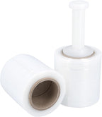 PSBM Mini Stretch Wrap with Handle, 12 Pack, 5 Inch x 700 Feet, 120 Gauge, Clear, Small Plastic Cling Film for Pallets Moving Storing