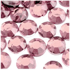 The Crafts Outlet 72pc Rhinestones Round 20mm - Flatback Emerald Green EGR