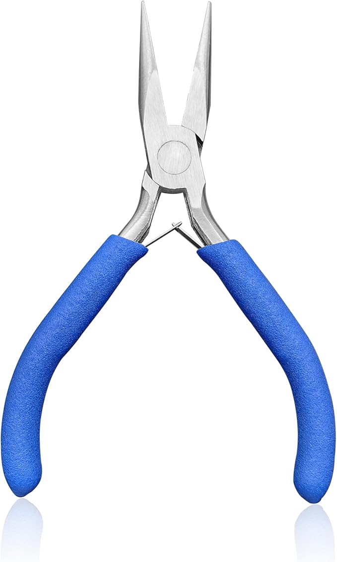 Jewelry Pliers, Needle Nose Jewelry Making Tools for Precision Crafting, Wire Bending and Repair