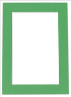5x7 Mat for 8.5x11 Frame - Precut Mat Board Acid-Free Show Kit with Backing Board, and Clear Bags Bright Green 5x7 Photo Matte Made to Fit a 8.5x11 Picture Frame Matboard for Framing, Pack of 1 Mat