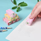 18 Pack Fruit Rabbit Jelly Erasers for Kids, Kawaii School Supplies Prize Gifts Party Favors