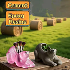 Animal Resin Molds Silicone 3D Cute Polar Bear Epoxy Resin Plaster Candle Holder Wax Molds for Candle Making, Art Crafts DIY Unique Display Home Decor