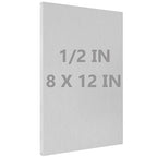 6061 T651 Aluminum Sheet Metal 8" x 12" x 1/2"(12.7MM) Flat Plain Thick Aluminum Plate Covered with Protective Film, 1/2Inch Thick Heat Treatable Rectangle Aluminum Metal Plate for lndustry, DIY