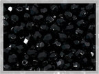 100pcs Faceted Fire Polished Pressed Czech Glass Beads 4mm (0.16in), Jet Black 23980