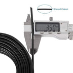 Fashewelry 65.6 Feet 3.5mm Aluminum Wire Black Bendable Metal Craft Wire for Beading Jewelry Craft Making