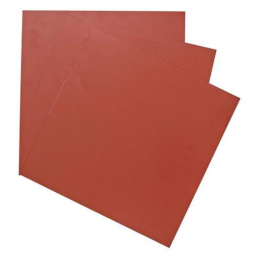 EAGLE 1: 12" x 12" 26 Gauge Sheet Metal Squares (3 Pack Per Order, Multiple Colors) Great for Arts, Crafts, DIY Home or Work Projects (6" X 6", Barn Red)