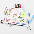 AEBORN Thin Purple Washi Tape - 20 Rolls 5mm Gold Foiled Skinny Washi Tape Set, Pretty Star Washi Tape for Bullet Journal, Scrapbook, Gift Packaging, DIY Crafts