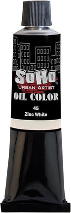 Soho Urban Artist Oil Paint - Zinc White, 170 ml Tube - Best Valued Oil Colors for Painting, Excellent Pigment Load