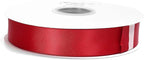 Satin Ribbon 1 Inch Red Double Faced - 25 Yards for Gift Wrapping DIY Bows Crafts Bridal Bouquet Cutting Ceremony Sewing Christmas Wedding Baby Shower Decoration Humphrey's Craft