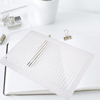 Ciieeo Lettering Stencils Straight Line Stencil Calligraphy Paper Address Stencil for Envelope Small Ruler for journaling Template Ruler Plastic