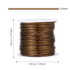 82FT Jewelry Wire 20 Gauge Tarnish-Resistant Copper Beading Wires Roll Bulk for DIY Crafts Jewelry Making, Antique Bronze
