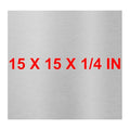 6061 T651 Aluminum Sheet Metal 15 x 15 x 1/4 Inch Flat Plain Aluminum Plate Covered with Protective Film, Heat Treatable Rectangle 6MM Aluminum Metal Plate for Industrial, Crafting