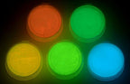 Fluorescent 5 Color Pack Glow in The Dark Pigment Powder - 12g Each, 60g Total…